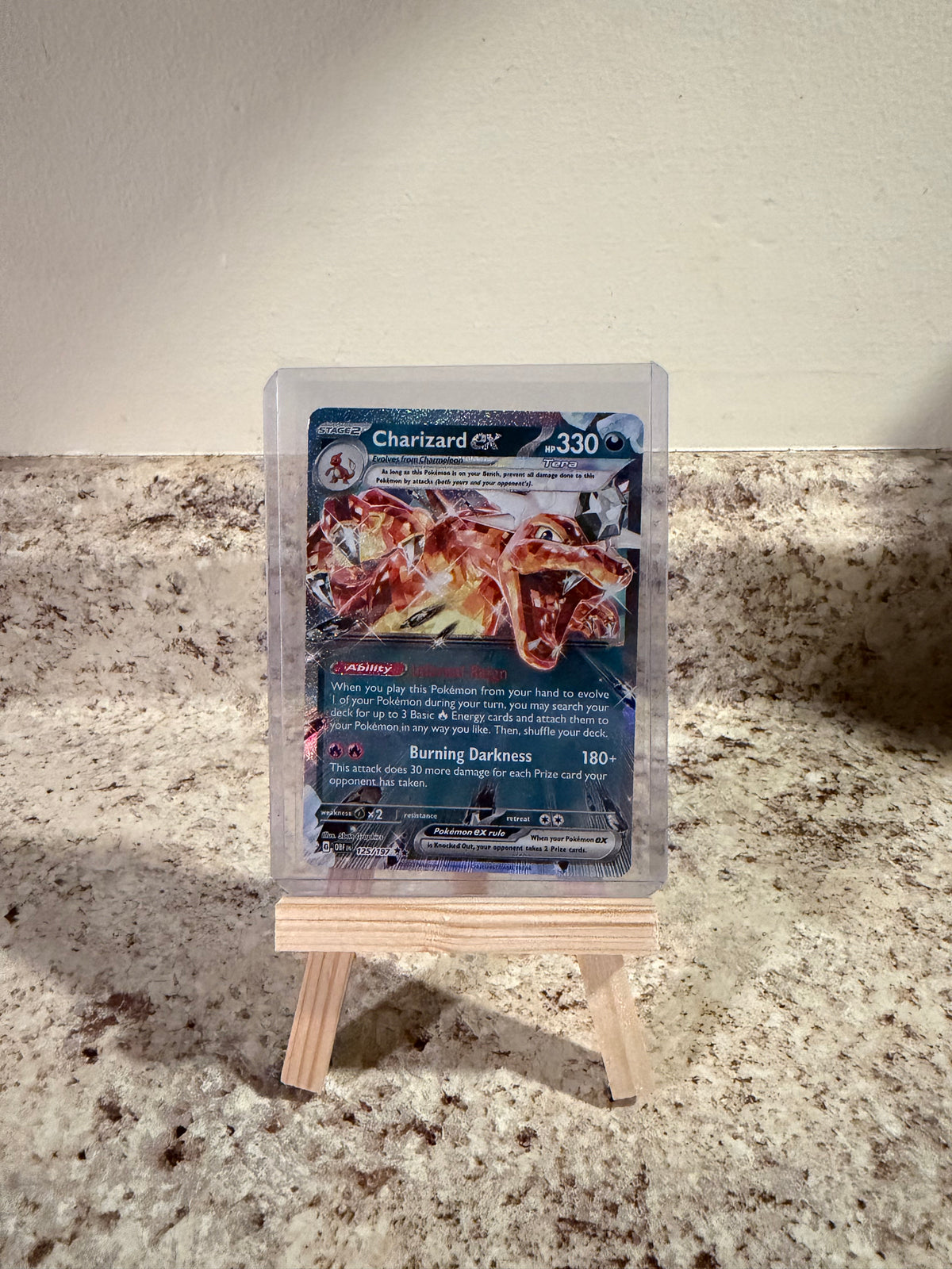 2023 Pokemon CHARIZARD EX #125/197 SV Obsidian Flames Double Rare Holo NM